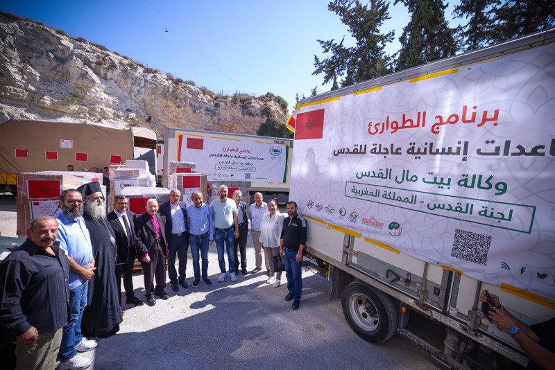 Marokko’s Bayt Mal Al Qods Stichting verdeelt humanitaire hulp in Jeruzalem